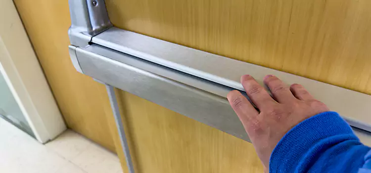 Installing a Push Bar on a Door Gardena